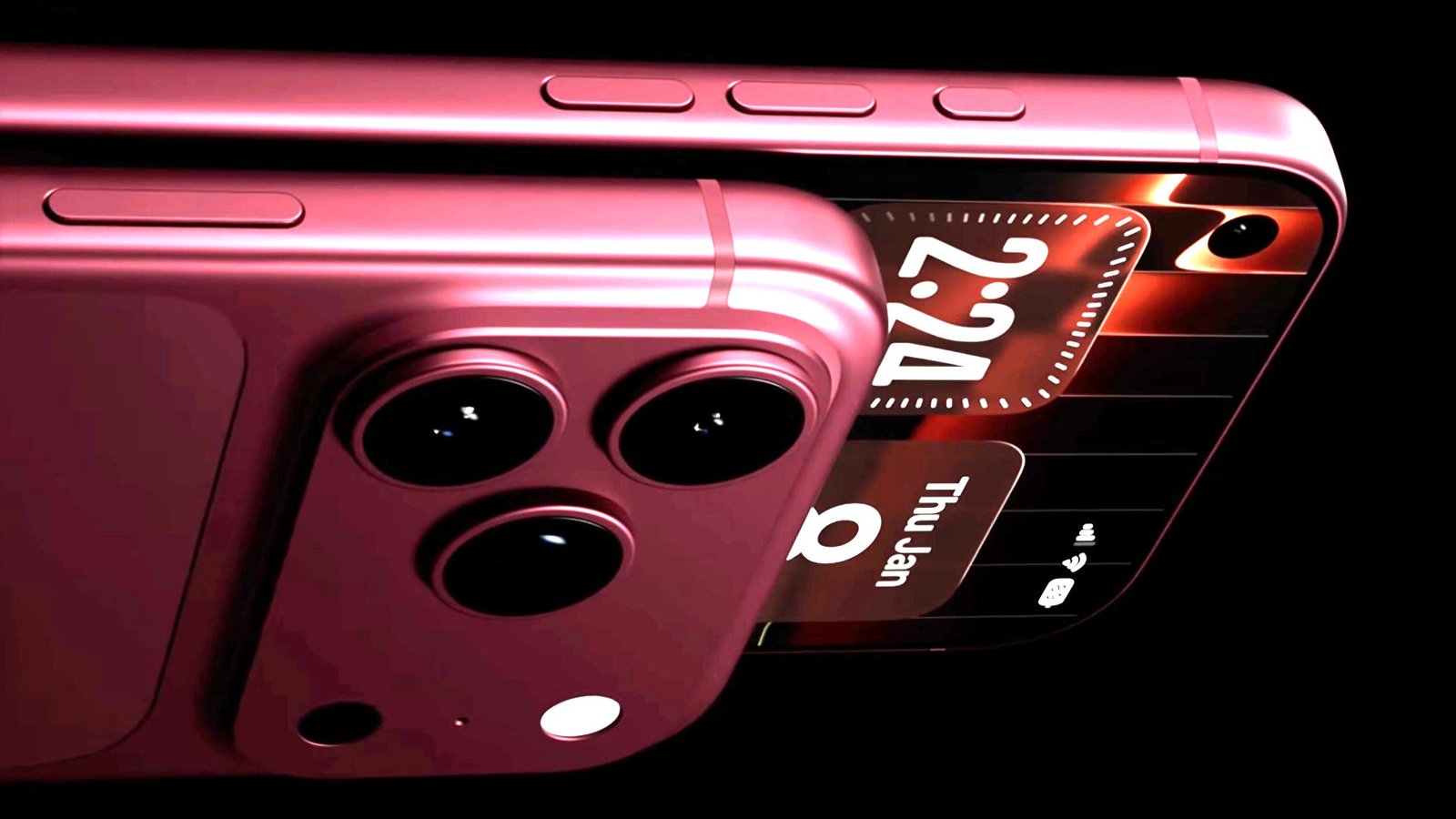 iPhone 18 Pro modelinin gelişmiş kamera modülünü ve merceklerini gösteren profesyonel stüdyo çekimi